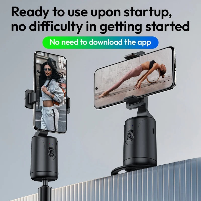 Smart Auto Tracking Phone Gimbal YT20 Foldable 360° Rotation Selfie Mount with Face/Object Tracking for Vlog/Live Stream