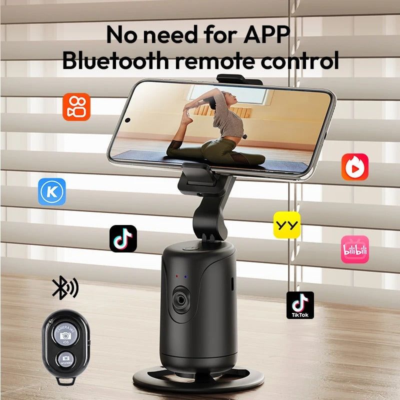 Smart Auto Tracking Phone Gimbal YT20 Foldable 360° Rotation Selfie Mount with Face/Object Tracking for Vlog/Live Stream