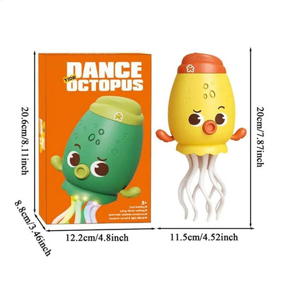 Funny Singing Dancing Toy Octopus Shape Light-up Animal Figure Interactive With Obstacle Avoidance For Floor Play Desktop Decor