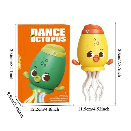 Funny Singing Dancing Toy Octopus Shape Light-up Animal Figure Interactive With Obstacle Avoidance For Floor Play Desktop Decor