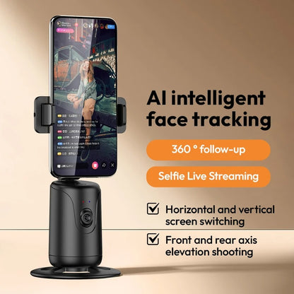 Smart Auto Tracking Phone Gimbal YT20 Foldable 360° Rotation Selfie Mount with Face/Object Tracking for Vlog/Live Stream