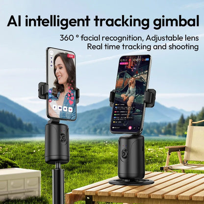 Smart Auto Tracking Phone Gimbal YT20 Foldable 360° Rotation Selfie Mount with Face/Object Tracking for Vlog/Live Stream