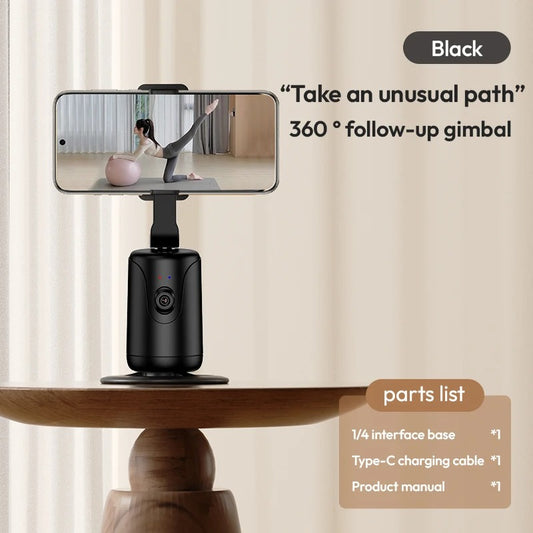 Smart Auto Tracking Phone Gimbal YT20 Foldable 360° Rotation Selfie Mount with Face/Object Tracking for Vlog/Live Stream