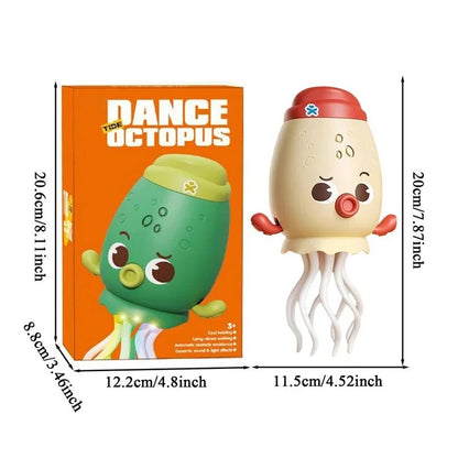 Funny Singing Dancing Toy Octopus Shape Light-up Animal Figure Interactive With Obstacle Avoidance For Floor Play Desktop Decor